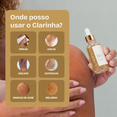 Sérum clareador corporal Clarinha