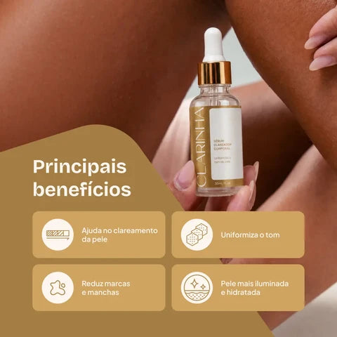 Sérum clareador corporal Clarinha